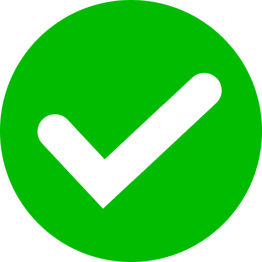 check mark to show submission of form is completed